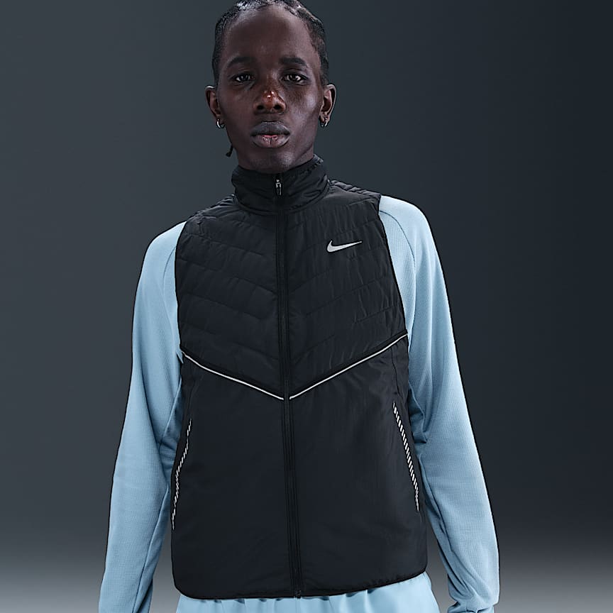 Nike Therma-FIT ADV Repel AeroLoft Men's Down Running Gilet. Nike LU